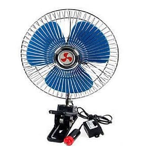 Quạt kẹp otô 12v xoay 360 độ 