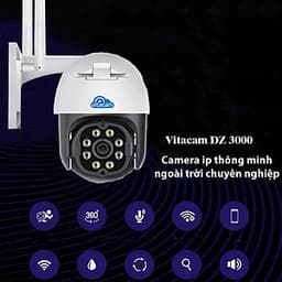 Camera Ip Wifi Ngoài Trời Vitacam DZ3000  3.0MP Độ Phân Giải 1296P Ultra HD - Hàng Chính Hãng