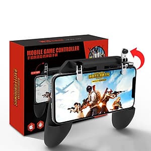 Tay Cầm Game Nút Chơi Game W10 Có Nút Chơi PUBG Cho Điện Thoại Pubg, Ros, Free Fire Controller 