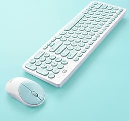 Bộ bàn phím và chuột không dây IK6630 siêu mỏng, siêu tiết kiệm pin, không gây tiếng ồn (màu ngẫu nhiên)