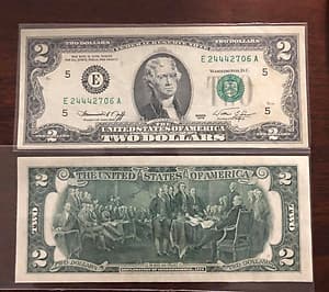 Tờ 2 USD 1976, tiền cổ Mỹ sưu tầm may mắn nhất thế giới
