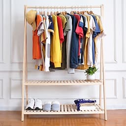 Giá Treo Quần Áo Gỗ 2 Tầng Size L A Hanger 2FL Nội Thất Kiểu Hàn BEYOURs - Gỗ Tự Nhiên