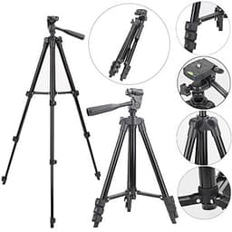 Combo Giá đỡ chụp hình Tripod 3120 dành cho điện thoại, máy ảnh, tặng kẹp điện thoại