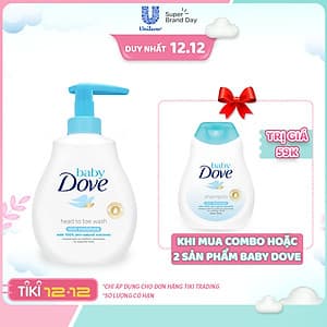 Sữa tắm gội toàn thân Baby Dove Nuôi Dưỡng Chuyên Sâu