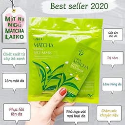  Bịch 15 Miếng Mặt Nạ Ngủ Trà Xanh Matcha Mud Mask Laikou