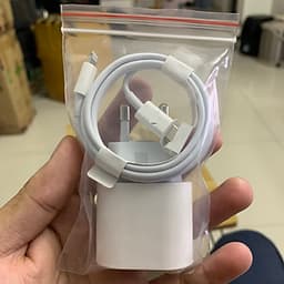 Adapter Củ sạc nhanh Iphone 18W + cáp  dữ liệu Type  C to lightning ( Tặng kèm chọt sim inox)  dùng cho Iphone  8, X,XS,XSmax,11,11 Promax, IPad Pro kiểu chân tròn hàn Quốc tặng que chọt sim (Kèm ảnh thật)