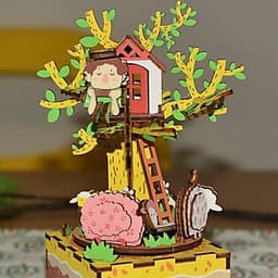 Đồ chơi lắp ráp gỗ 3D Mô hình Hộp nhạc Music Box AM41-AM45