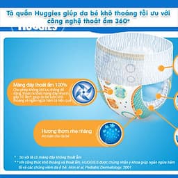 Combo 3 Tã quần Huggies Dry Pants Super Jumbo XXL56 (trên 16kg)  - Gói 56 miếng