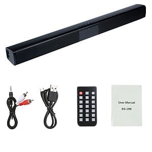 Loa Thanh Dài Siêu Trầm Bluetooth Gaming Soundbar Để Bàn BS-28B Dùng Cho Máy Vi Tính PC, Laptop, Tivi