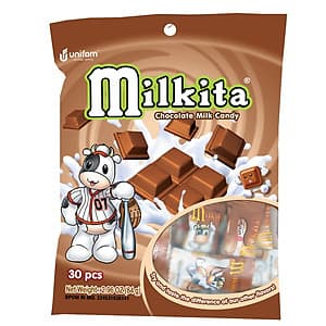 Kẹo viên Milkita hỗn hợp vị Chocolate (Bịch 30 viên)