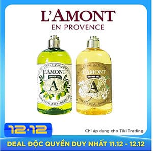Combo Sữa Tắm L'amont En Provence Shower Gel Hương Almond + Olive (500ml / Chai)