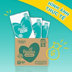 Tã quần Giữ dáng Pampers Megabox thùng tiết kiệm M180  -  Tặng 1 túi Downy Dịu nhẹ 800ml