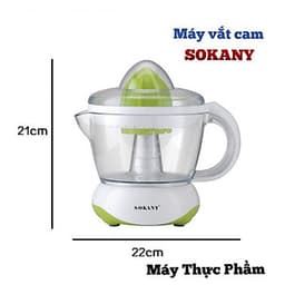 Máy vắt, ép cam , máy vắt cam điện màu xanh SOKANY 601D 700ml- 40w dễ dàng tháo lắp và vệ sinh , Vắt cam nhanh và tiện lợi + Tặng kèm thìa đong định lượng có vạch chia ml
