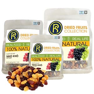 Túi Nho Khô 3 Màu REAL FOOD STORE (Nhiều lựa chọn)
