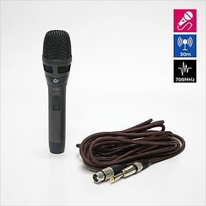 Bộ 1 Micro Karaoke Có Dây Chuyên Dùng Cho Loa Kéo, Amply, Vỏ Bằng Hợp Kim Chống Rơi Vỡ, Hút Âm Cực Tốt Model K370 - Chính Hãng