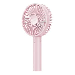 Quạt Mini Cầm Tay Tích Điện 3 Tốc Độ Gió, có đế để bàn (Giao màu ngẫu nhiên)