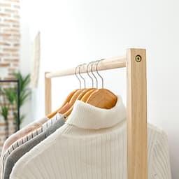 Giá Treo Quần Áo Gỗ Thanh Đơn Single Hanger Size L Nội Thất Kiểu Hàn BEYOURs - Gỗ Tự Nhiên