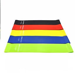 Bộ 5 dây đàn hồi tập gym, dây đàn hồi  mini band tập yoga dây đàn hồi kháng lực cao cấp, dây đàn hồi tập thể dục Cleacco ( bộ 5 dây đủ màu trong 1 túi )