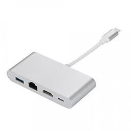 Cáp chuyển đổi Type C sang HDMI - USB 3.0 - LAN - Type C