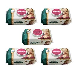 Combo 5 gói giấy ướt không mùi Mamamy mẫu mới nhất (Gói 100 tờ)