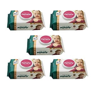 Combo 5 gói giấy ướt không mùi Mamamy mẫu mới nhất (Gói 100 tờ)