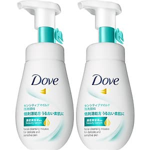 Combo 2 sữa rửa mặt dạng bọt Dove Tinh chất serum cho da nhạy cảm 160ml