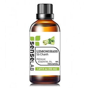 Tinh dầu Sả Chanh (Lemongrass) SENSELAB 50ML - Tinh dầu thiên nhiên nguyên chất - Tinh dầu nhập khẩu Ấn Độ