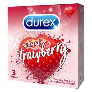 Bao Cao Su Durex Sensual Strawberry (3 Chiếc)