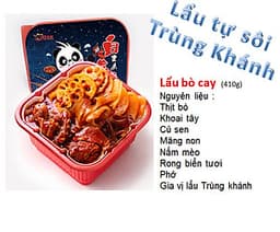 Lẩu tự sôi ( lẩu ăn liền ) - Lẩu bò tê cay - chính hãng 7 Leaves