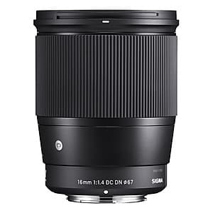 Ống kính Sigma 16mm F1.4 DC DN E-Mount  - Hàng chính hãng