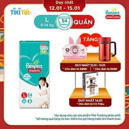 Tã Quần Pampers Giữ Dáng Mới Gói Đại L54 (54 Miếng)