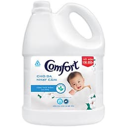 Nước Xả Vải Comfort Cho Da Nhạy Cảm 3.8Kg/Chai) - Phù Hợp Với Làn Da Em Bé (Giao mẫu ngẫu nhiên)