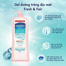 Gel Dưỡng Thể Dịu Mát Trắng Da Vaseline Fresh & Fair 350ml