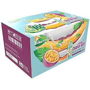 Thùng 24 chai Yomost Sữa Trái Cây Chanh Dây Bạc Hà (270ml/Chai)