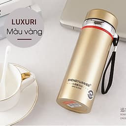 Bình Giữ Nhiệt Nóng, Lạnh Inox, Bình Lưỡng Tính  Ly, Cốc Cách Nhiệt Cao Cấp , 1000ml 2 Lớp, Có Tấm Lọc, Giữ Nhiệt Lên Đến 8 Tiếng