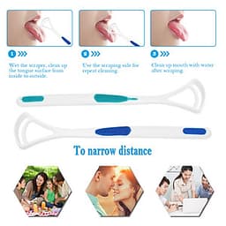 Dụng Cụ Cạo Lưỡi Vệ Sinh Răng Miệng (2 Cây)