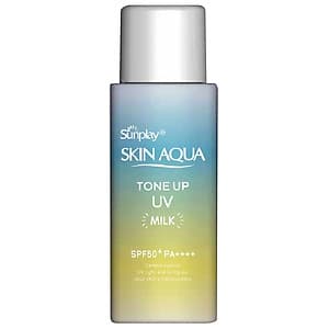 Sữa Chống Nắng Kiềm Dầu Nâng Tông Che Khuyết Điểm Sunplay Skin Aqua Tone Up Uv Milk 50G