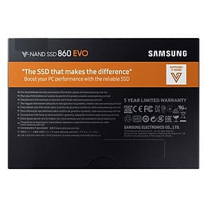Ổ Cứng SSD Samsung 860 Evo 1TB Sata III 2.5 inch - Hàng Nhập Khẩu (Box Tiếng Anh)