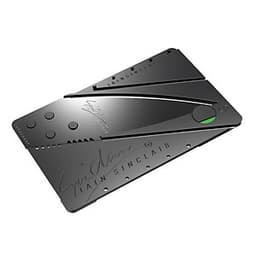 Dao Rọc Giấy Xếp Dạng Thẻ ATM Đa Năng Đen - Dao Xếp Đa Năng Làm Từ Chất Liệu Nhựa Polypropylene Đen Có Lưỡi Bằng Thép Không Gỉ - Thân Thiện Với Môi Trường - Gấp Gọn Để Trong Ví
