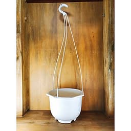 10 chậu nhựa treo trồng cây trang trí nhà cửa chuyên dụng, nhựa ABS trồng hoa ,trồng rau (tặng 10 dây treo)