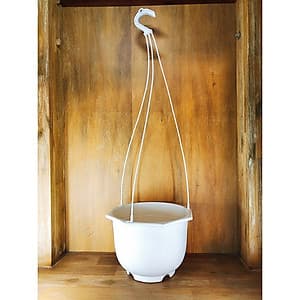 10 chậu nhựa treo trồng cây trang trí nhà cửa chuyên dụng, nhựa ABS trồng hoa ,trồng rau (tặng 10 dây treo)