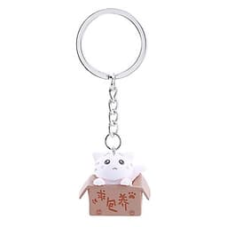 Móc Khóa Mèo Con Ngồi Hộp