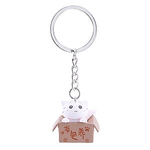Móc Khóa Mèo Con Ngồi Hộp