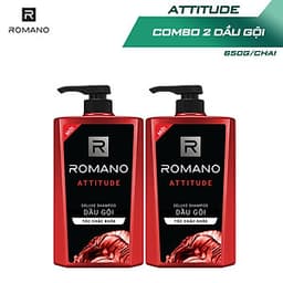 Combo 2 Dầu gội Romano hương nước hoa 650g/chai