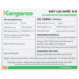 Máy Lọc Nước RO 9 Lõi Hydrogen Kangaroo KG100HAVTU - Hàng chính hãng