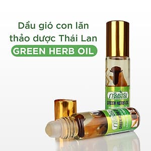Dầu Lăn Thái Lan Thảo Mộc Green Herb Oil - 8ml 