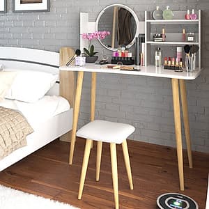 Bàn Trang Điểm Cho Các Cô Nàng Yêu Phong Cách Bắc Âu Thương Hiệu IGEA