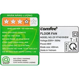 Quạt lửng Comfee CF-FF4019VEW 48W - Hàng chính hãng