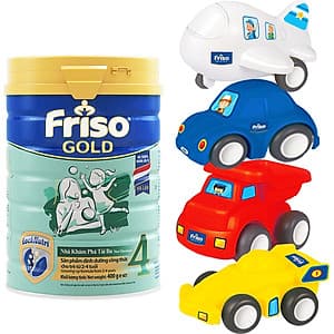 Sữa Bột Friso Gold 4 Cho Trẻ Từ 2-4 Tuổi 900g + Tặng Bộ 4 Xe Đồ Chơi
