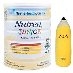 Sản Phẩm Dinh Dưỡng Y Học NUTREN JUNIOR Lon 800g - Tặng Gối Ôm Hình Bút Chì